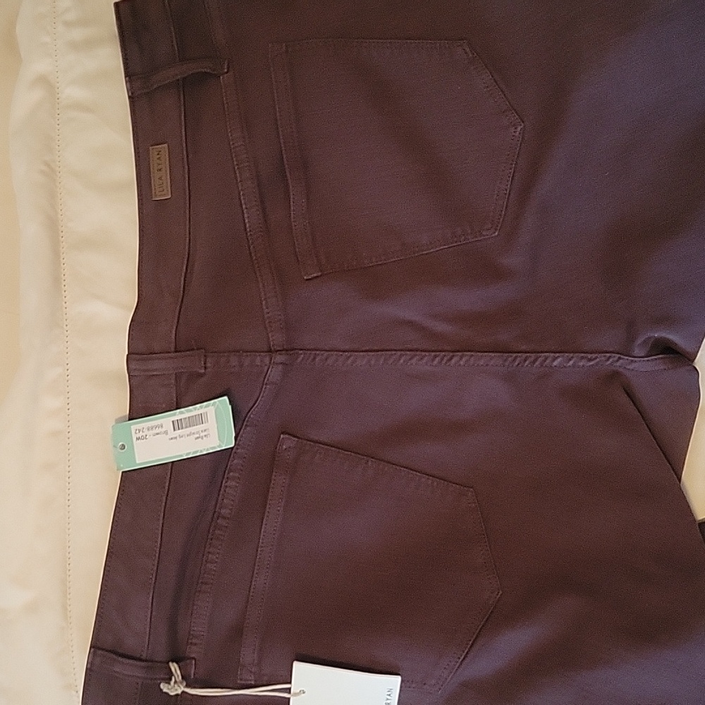 LILA RYAN Liara Straight Leg Jean in Turkish Brown sz 20W NWT9 - Picture 7 of 8
